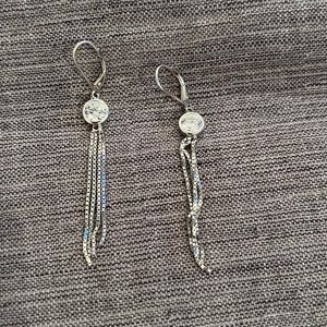 Fringe gem earrings